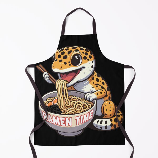 Item preview, Cute Gecko Eating Ramen Bowl Noodles Art designed and sold by Grahaniel.