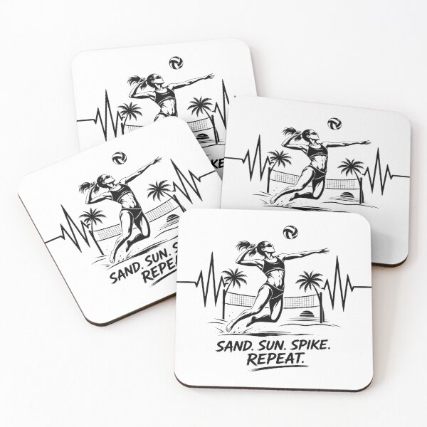 Item preview, Beach volleyball player in action, capturing the energy, teamwork, and competitive spirit of the game under the sun.  designed and sold by StyxIND.
