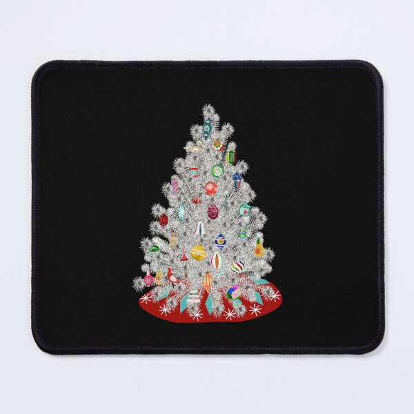 Item preview, Vintage Mid Century Silver Christmas Tree Graphic designed and sold by RosalynnShacke.