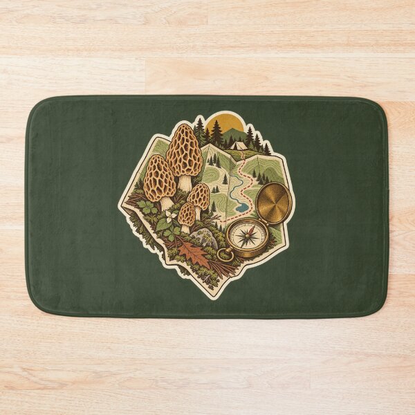Item preview, Morel Map and Compass Camp designed and sold by WaynesCave.