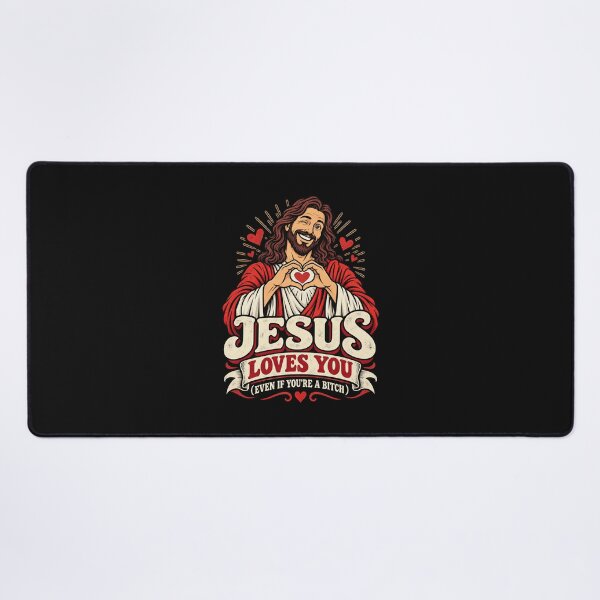 Item preview, Jesus Loves You Sarcastic Funny Retro Faith Humor Design designed and sold by AnimeSH9.
