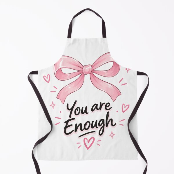 Item preview, "YOU are enough " | cute pink bow designed and sold by K-Fashion Hub.