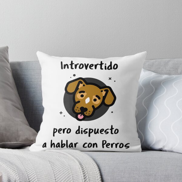 Item preview, Introvertido Pero Dispuesto A Hablar Con Perros designed and sold by PrintStarTeee.