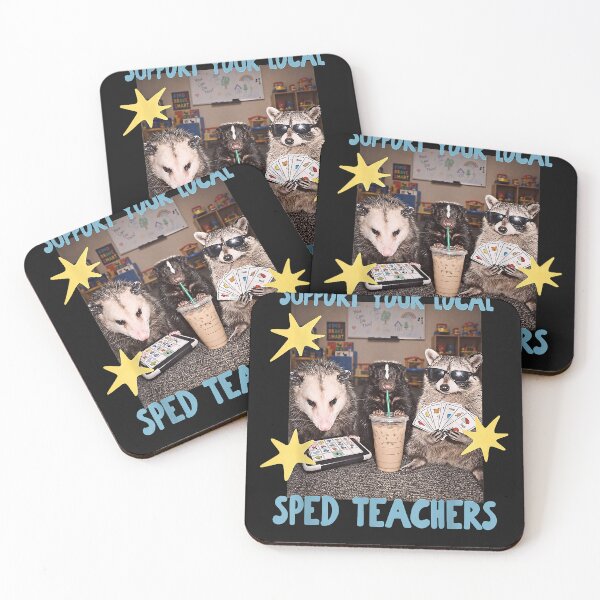 Item preview, Raccoon Funny Animal cute Support Your Locals SPED Teacher Raccoon  designed and sold by MOHAMED FRASER.