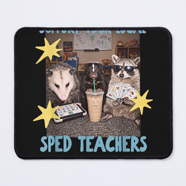 Item preview, Raccoon Funny Animal cute Support Your Locals SPED Teacher Raccoon designed and sold by MOHAMED FRASER.