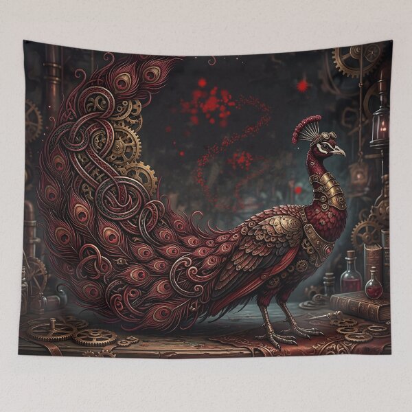 Artikelvorschau, Purpurroter Steampunk-Pfau entworfen und verkauft von nicky2342.