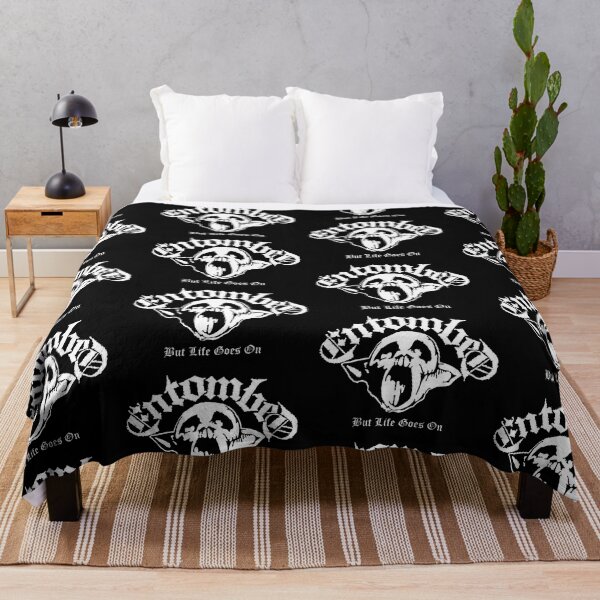 Aperçu de l'œuvre T-shirt Skull Entombed Band, autocollant, produit dérivé, autocollant musical créée et vendue par japoolest.