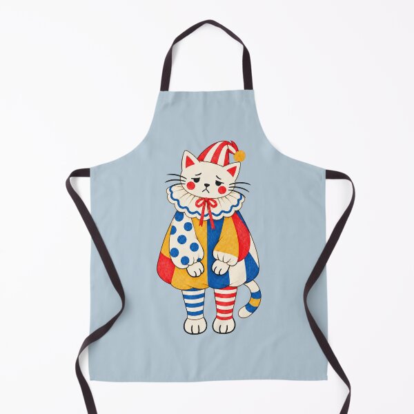 Item preview, Sad Pierrot Cat. Melancholy Circus Clown. Clowncore. designed and sold by CoCoArt-Ua.