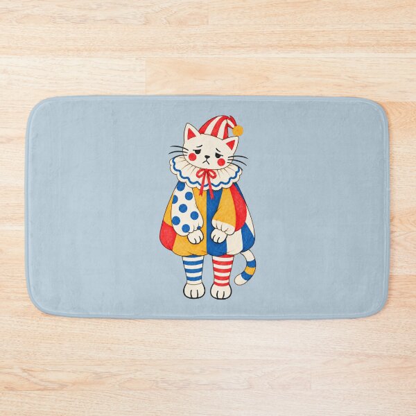 Item preview, Sad Pierrot Cat. Melancholy Circus Clown. Clowncore. designed and sold by CoCoArt-Ua.