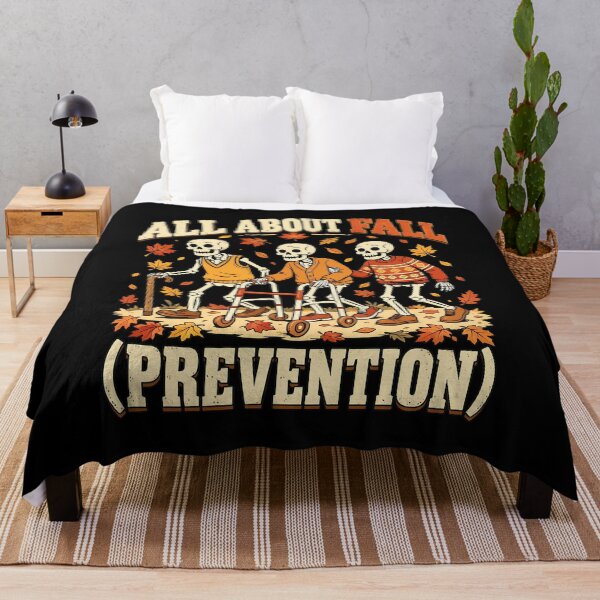 Item preview, All About Fall Prevention Skeleton Autumn Humor Design designed and sold by Dmo3HarkoArt.
