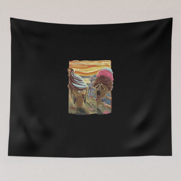 Item preview, Funny Ice Cream Scream Fine Art Parody designed and sold by BrunoLamou.