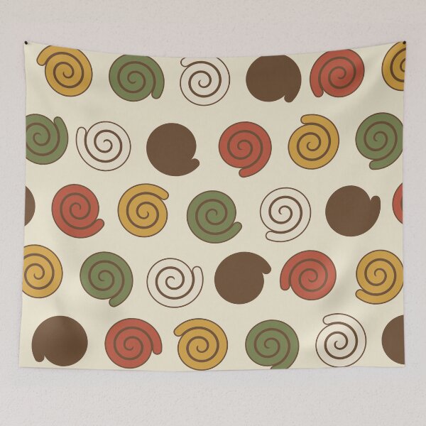 Item preview, Heavy Spiral Swirl 1970s Supergraphic Pinwheel Pattern designed and sold by KungPowUnicorn.