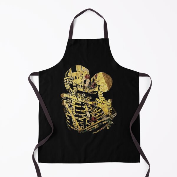 Item preview, Artistic Golden Mosaic Skeleton Couple Embrace designed and sold by BrunoLamou.