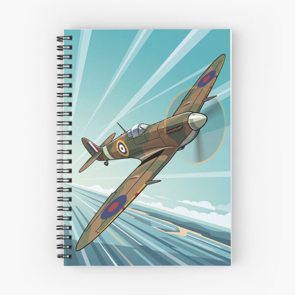 Item preview, RAF Supermarine Spitfire Banking Illustration designed and sold by Airpower Art.