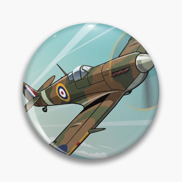 Item preview, RAF Supermarine Spitfire Banking Illustration designed and sold by Airpower Art.