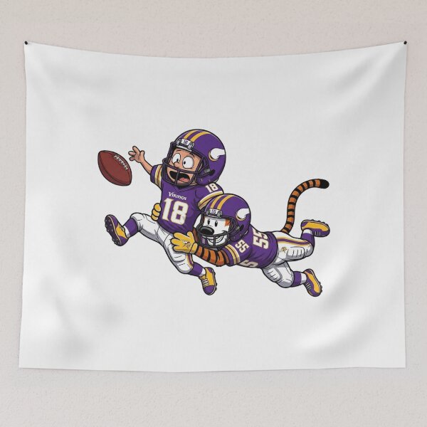Item preview, Calvin And Hobbes Minnesota Football Action Fan designed and sold by DamianRoy88.