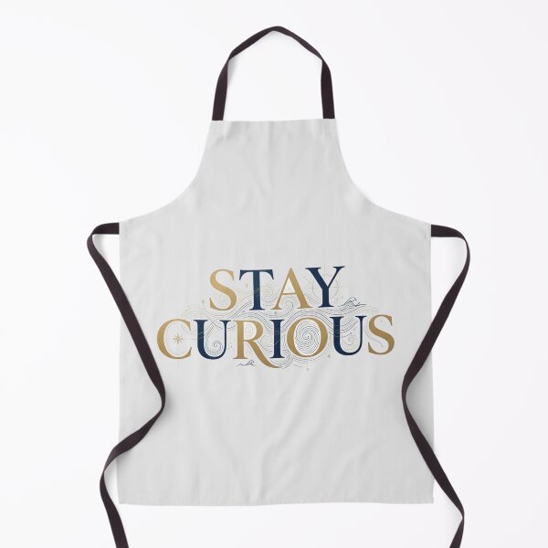 Item preview, Stay Curious Compass Typography Quote Art designed and sold by Fine-Arts-Lab.
