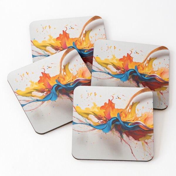 Item preview, Abstract Splash White Background  designed and sold by shelteredinside.