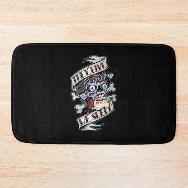 Item preview, Traditional Tattoo Flash Zombie Skull Banner designed and sold by BrunoLamou.