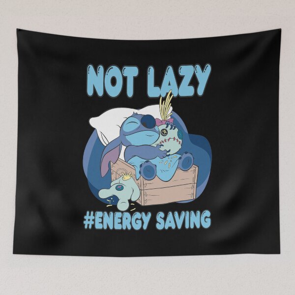 Item preview, Stitch Not Lazy Energy Saving Cute  designed and sold by Milforaelchi.