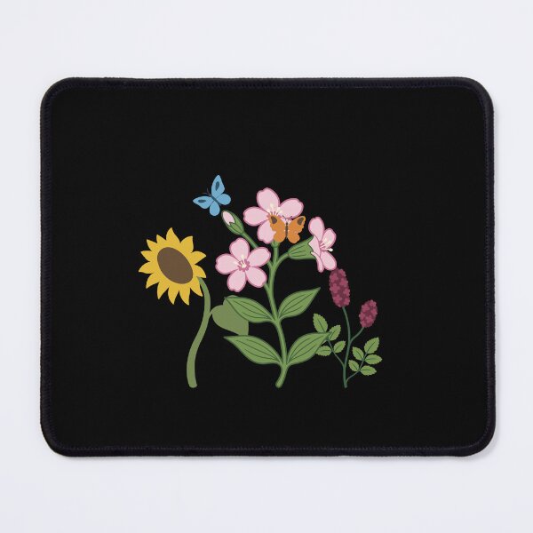 Item preview, Colorful flowers with sunflowers and butterflies designed and sold by Sir-Freaky.
