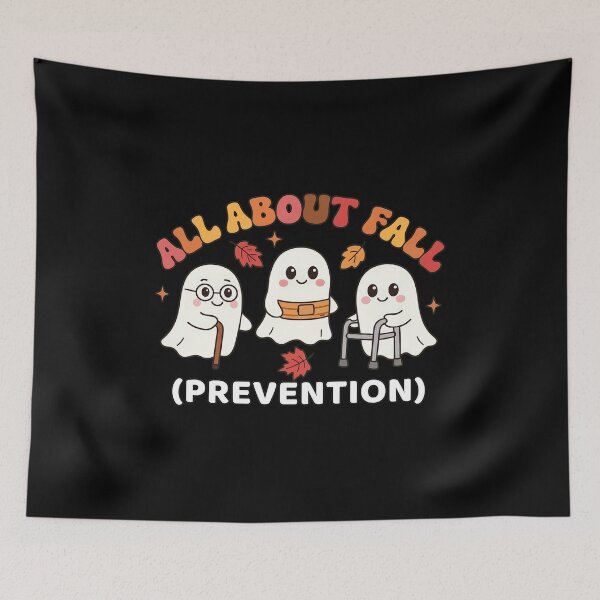 Item preview, Retro Ghosts All About Fall Prevention Autumn Design designed and sold by Dmo3HarkoArt.