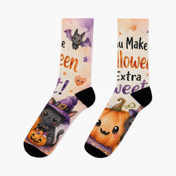 Item preview, You Make Halloween Extra Sweet – Cute Kawaii Halloween Watercolor designed and sold by blankTeeShirt.