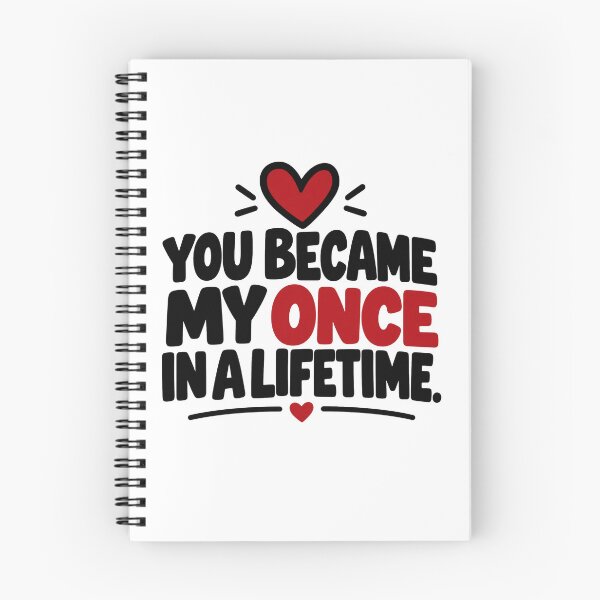 Item preview, You Became My Once in a Lifetime – Romantic Love Quote designed and sold by Lovestickerco.