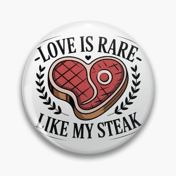 Item preview, Love Is Rare Like My Steak – Funny BBQ Grill Steak Lover Pun designed and sold by LoFizzy.
