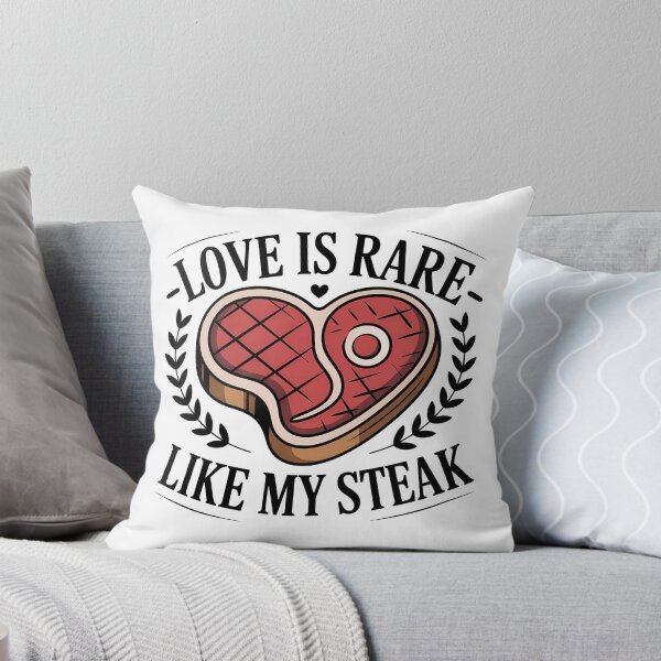 Item preview, Love Is Rare Like My Steak – Funny BBQ Grill Steak Lover Pun designed and sold by LoFizzy.