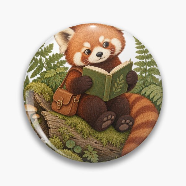 Item preview, Red Panda Forest Reading designed and sold by WunkusWorld.