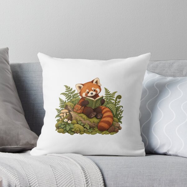 Item preview, Red Panda Forest Reading designed and sold by WunkusWorld.