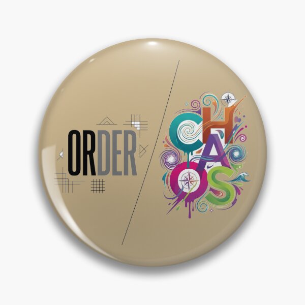 Item preview, Order and Chaos Dual Typography Aesthetic Art designed and sold by Fine-Arts-Lab.