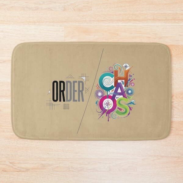 Item preview, Order and Chaos Dual Typography Aesthetic Art designed and sold by Fine-Arts-Lab.