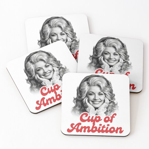 Item preview, Cup of Ambition Retro Dolly 9 to 5 Country Music Fan Morning Coffee Quote designed and sold by raedattia.