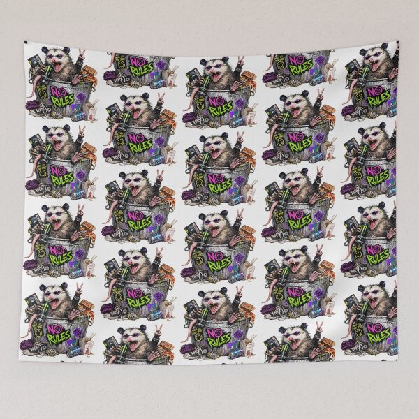 Item preview, Live Fast Eat Trash Funny Possum Goblin Mode Meme designed and sold by CoolCrazyChaos.