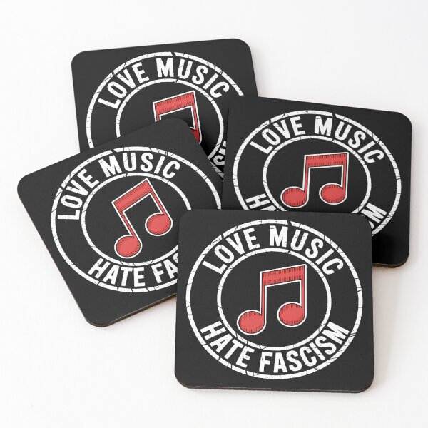 Item preview, Love Music hate Fascism - Political Statement Design designed and sold by LoFizzy.