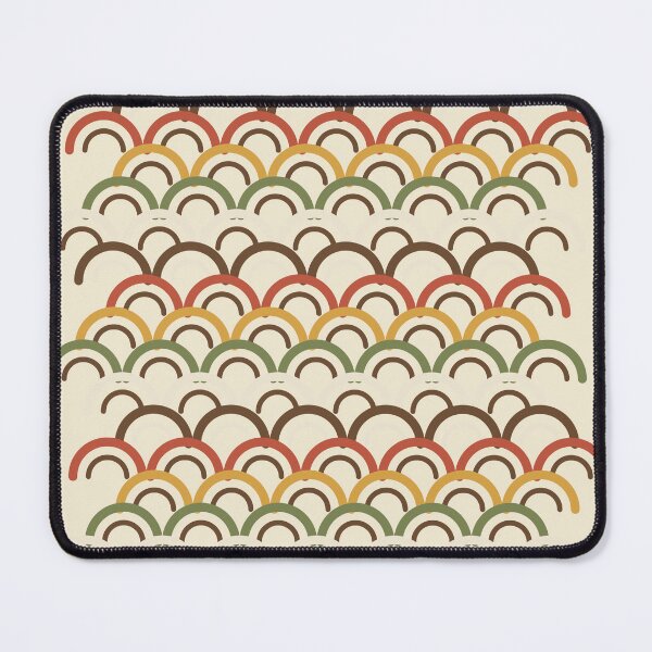 Item preview, Scallop Shingle Rows Heavy-Line 1970s Fish Scale Pattern designed and sold by KungPowUnicorn.