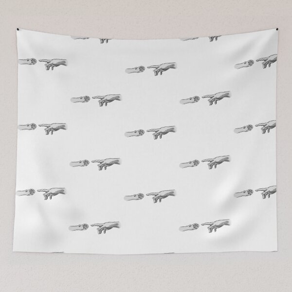 Item preview, The Creation Of Adam And His Pet. designed and sold by PrintStarTeee.