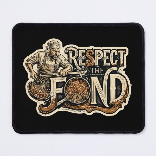 Item preview, Respect the Fond Chef Design, Chef Gift, Professional Chef Humor, Line Cook Gift, Culinary Gift, Kitchen Crew, Restaurant Chef, Cooking Gift, Chef Life, Kitchen Humor, French Cooking designed and sold by Typologystudios.