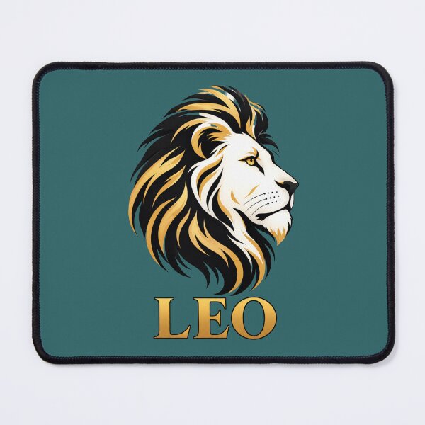 Item preview, Golden Leo Lion Zodiac Sign & King of the Jungle Elegant Design designed and sold by SeJaa.