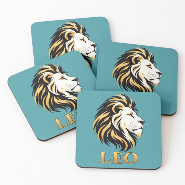 Item preview, Golden Leo Lion Zodiac Sign & King of the Jungle Elegant Design designed and sold by SeJaa.