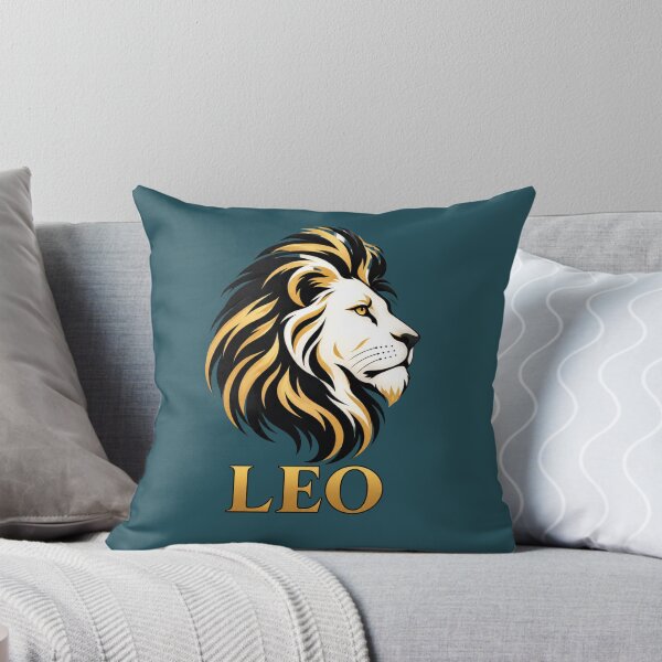 Item preview, Golden Leo Lion Zodiac Sign & King of the Jungle Elegant Design designed and sold by SeJaa.