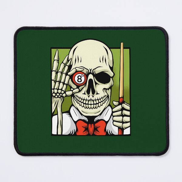 Item preview, Illustration Of Skeleton Playing Billiard 691 designed and sold by VinylBloom.