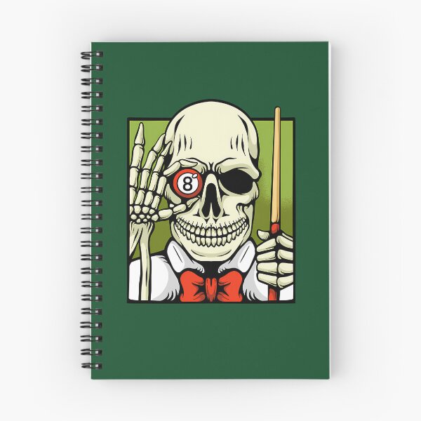 Item preview, Illustration Of Skeleton Playing Billiard 691 designed and sold by VinylBloom.