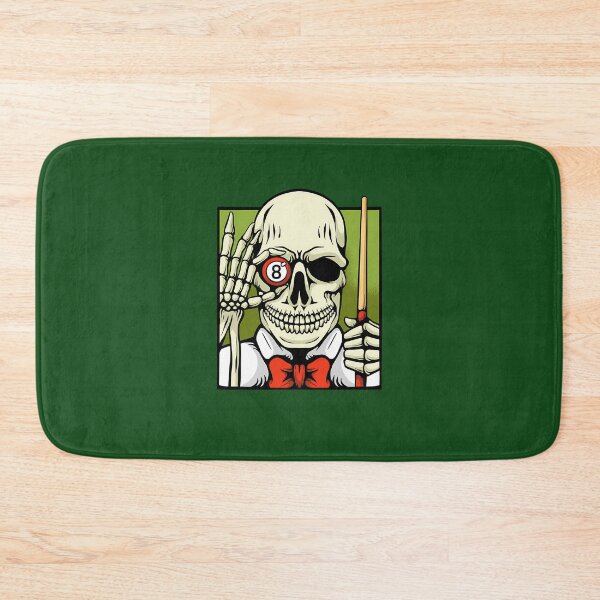 Item preview, Illustration Of Skeleton Playing Billiard 691 designed and sold by VinylBloom.
