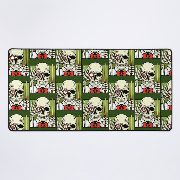 Item preview, Illustration Of Skeleton Playing Billiard 691 designed and sold by VinylBloom.
