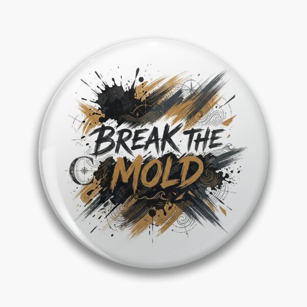 Item preview, Break The Mold Expressive Brushwork Typography Art designed and sold by Fine-Arts-Lab.