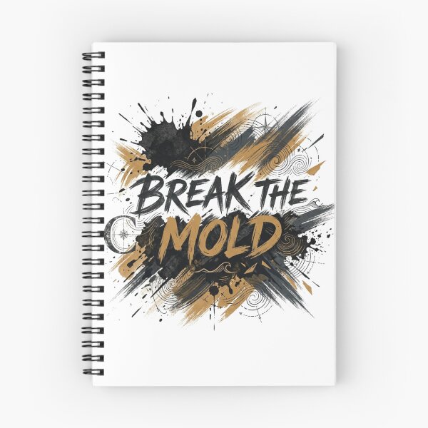 Item preview, Break The Mold Expressive Brushwork Typography Art designed and sold by Fine-Arts-Lab.