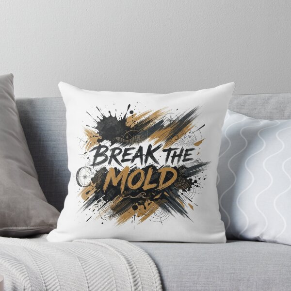 Item preview, Break The Mold Expressive Brushwork Typography Art designed and sold by Fine-Arts-Lab.